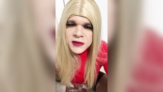 Sex driven slutty Crossdresser talks smutty and then has boyfriend tell her that guy’s going to bitch her out for his allies