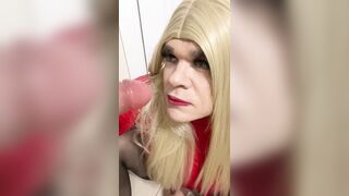 Sex driven slutty Crossdresser talks smutty and then has boyfriend tell her that guy’s going to bitch her out for his allies