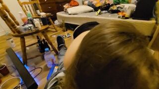 Obedient Girlfriend Entreats for ramrod and gets a bottle and anal