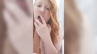 Redhead trains and gets truly obscene whilst in the shower