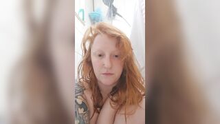 Redhead trains and gets truly obscene whilst in the shower