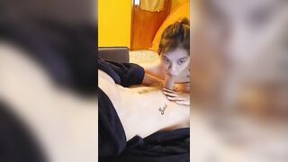 Savage oral sex on livecam