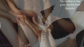 (Shorts) My mamma in law gives the most excellent footjobs