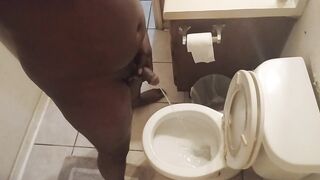 "TAKING A PIDDLE AFTER GETTING MY NUT SUCKED OUT!"