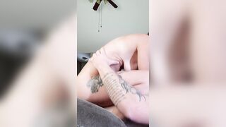 Sitting on dad’s ramrod