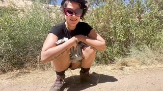 Pissy mamma outdoor hiking