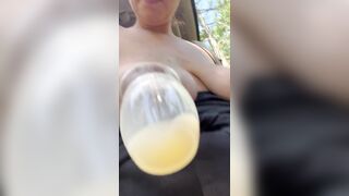 Playing in my own milk.