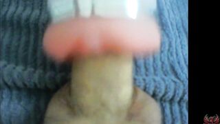 Masturbation alone with cup