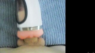 Masturbation alone with cup