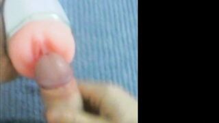 Masturbation alone with cup