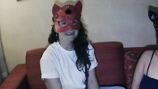 Mazzy and Tawny chat, get every other nude, and check out every other's twats