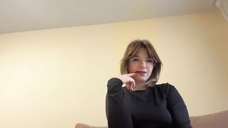 Hot brunette hair strokes her glamorous body