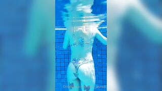 Whore having joy in the pool