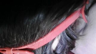 Tawny gapes Mazzy's snatch with a large, pink sex tool in advance of Jack screws her with his schlong