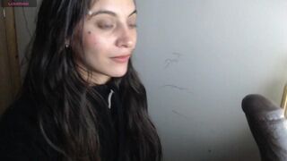 Tiny Blond Takes A Huge Ebony Schlong