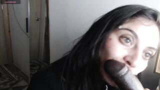 Tiny Blond Takes A Huge Ebony Schlong