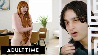 ADULT TIME - Pervert Stepson Caught Watching Redhead Breasty Stepmom Lauren Phillips Doing Exposed Yoga