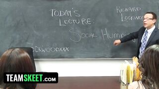 Teacher obsessed with one of his virgin students