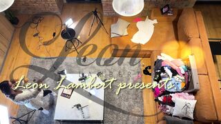 2 MILFs one Weenie incredible carnal and slow femdom tugjob with oil to cum multiple times with