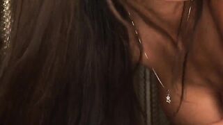 Trio anal with hot golden-haired