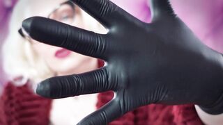 ASMR: double nitrile gloves. Hot sounding SFW (safe for work) movie scene with excellent close-up soundings