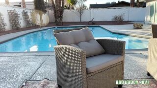 Satine Summers Making Stepdad Pleased Outdoors