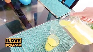 Solange Sun is a lascivious knob sucking girl on your date night
