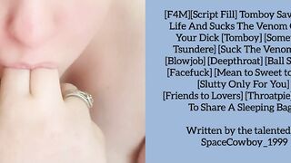 Tomboy Saves Your Life And Sucks The Venom Out Of Your Dong [Voice Merely]