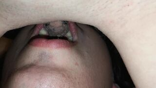 Pee in throat laying down