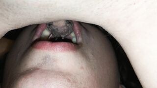 Pee in throat laying down
