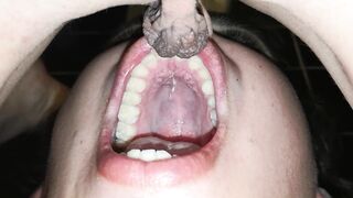 Pee in throat laying down