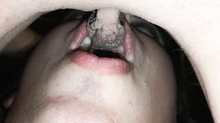 Pee in throat laying down