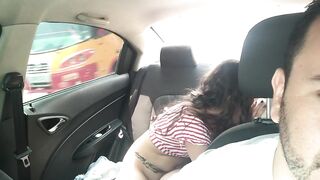 Hawt beauties make movies in my car for their boss