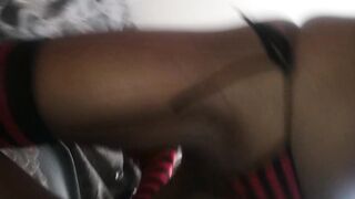 Riding the pink pather eating that vagina up