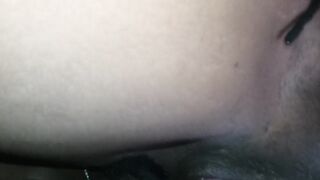 Riding the pink pather eating that vagina up