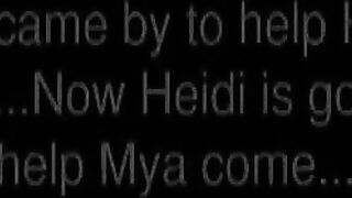 Lesbians Heidi & Mya having fun 