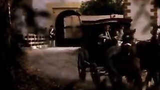 Lesbian vintage fun in a carriage