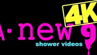 New Teen slowly takes a Shower in 4K