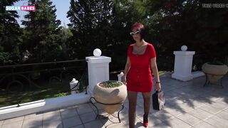 Inna Innaki and Elena Xatzi in Greek hot threesome lesbian 