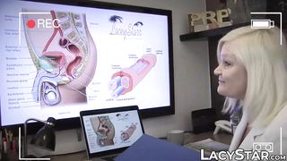 Doctor Lacey Starr treats her patient with strapon fuck