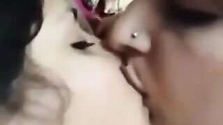 Indian Lesbian Bhabhi's pleasing each other 