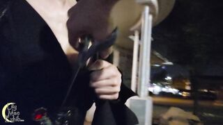 Large Bazookas Elvira Halloween Public Flashing