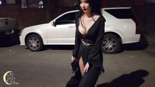 Large Bazookas Elvira Halloween Public Flashing