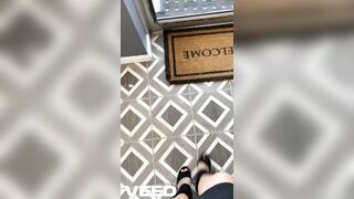 Dominatrix-bitch walking in heels ????????????????