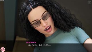 My breasty teacher is encouraged to suck my rod after seeing a massive dong in front of her - Jazziuu