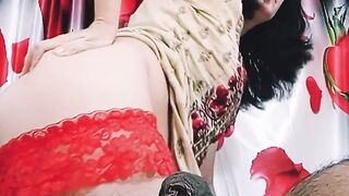 Sexy Horny Stepmom serves sex for breakfast.