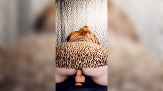 Large Booty on a Sex toy Ride