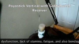 Poyostick Erect used with a Venus 2000 Masturbation Machine Hands Free