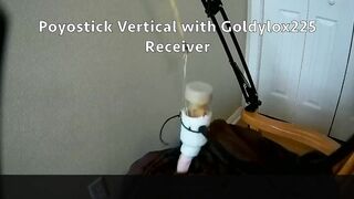 Poyostick Erect used with a Venus 2000 Masturbation Machine Hands Free