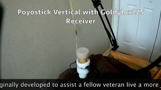 Poyostick Erect used with a Venus 2000 Masturbation Machine Hands Free